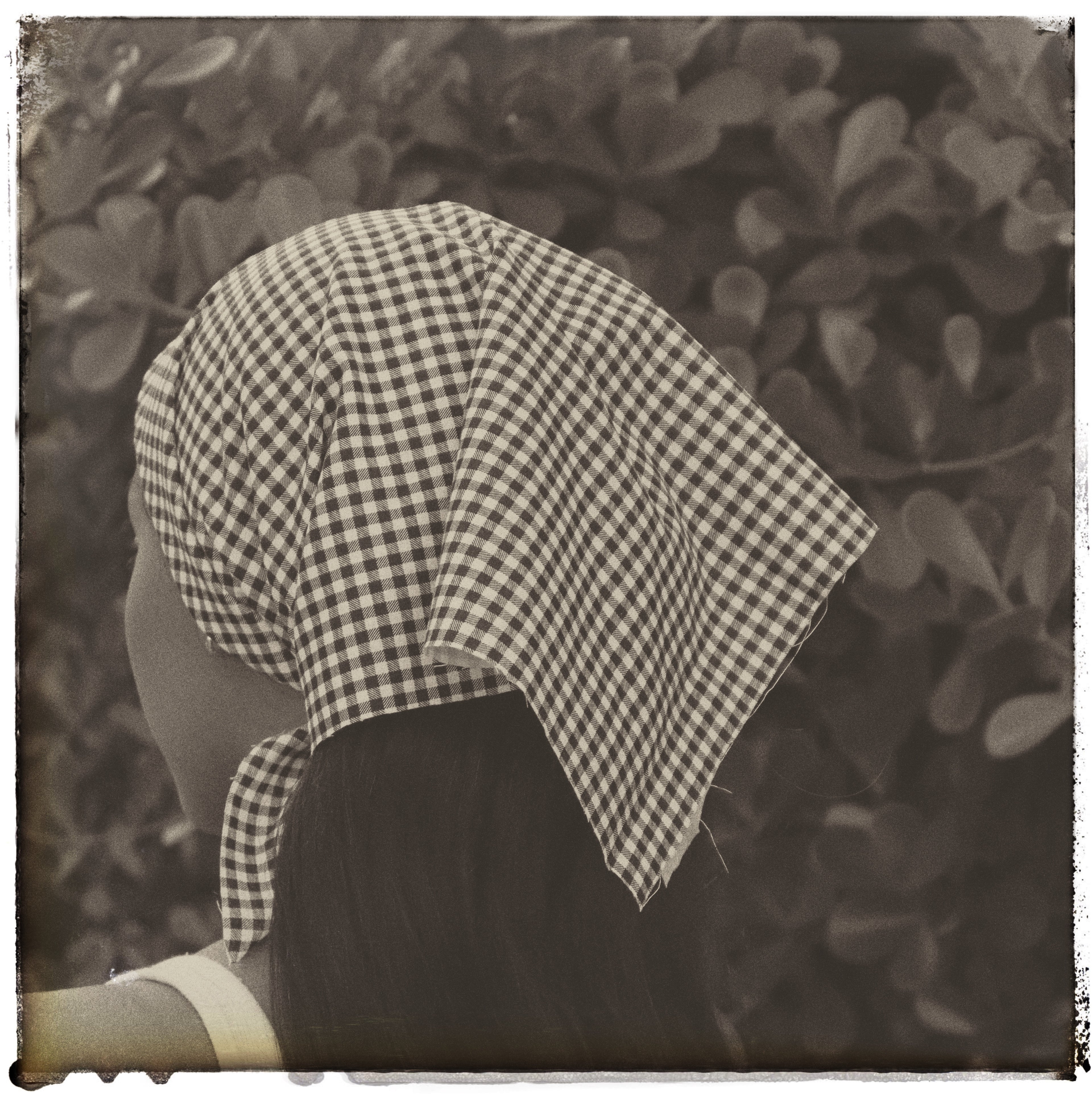 lenço/bandana xadrez